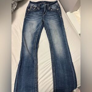 Miss Me Dark Blue Flare Jeans